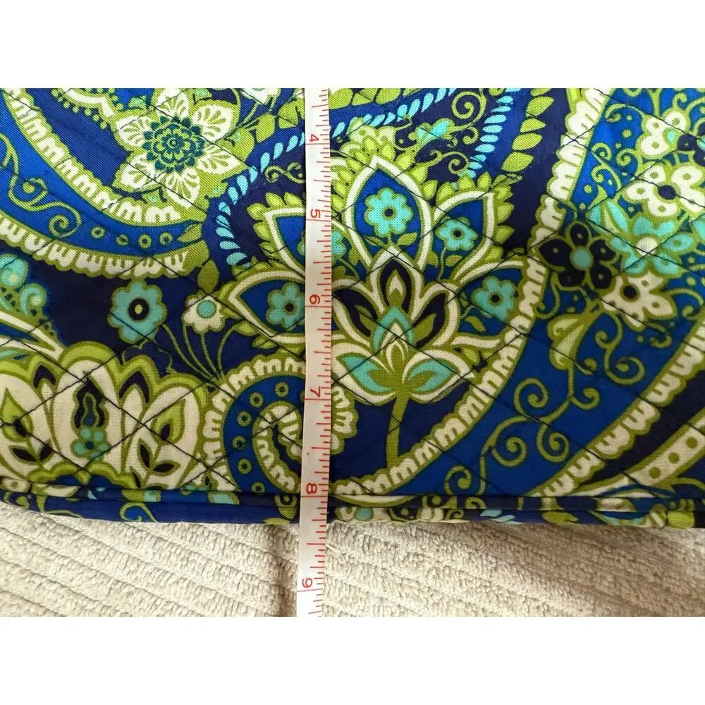 NWOT Vera Bradley iPad E Reader Case Navy Blue Lime green Floral, 8”x10”